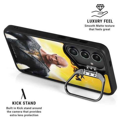 DC Comics Black Adam Movie Charcater Poster Galaxy S25 Kickstand Case